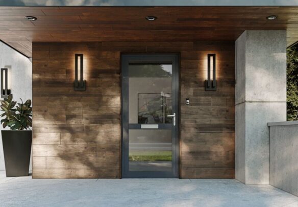 Optio 58BD Door CGI Stone Modern House 1 Optio 58BD Door CGI Stone Modern House 1